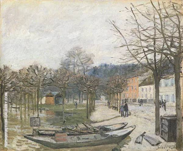The Floods at Port Marly 1876 by Alfred Sisley | Oil Painting Reproduction