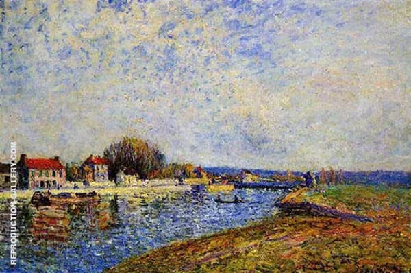 Weir on the Canal du Loing at Saint Mammes 1884 | Oil Painting Reproduction