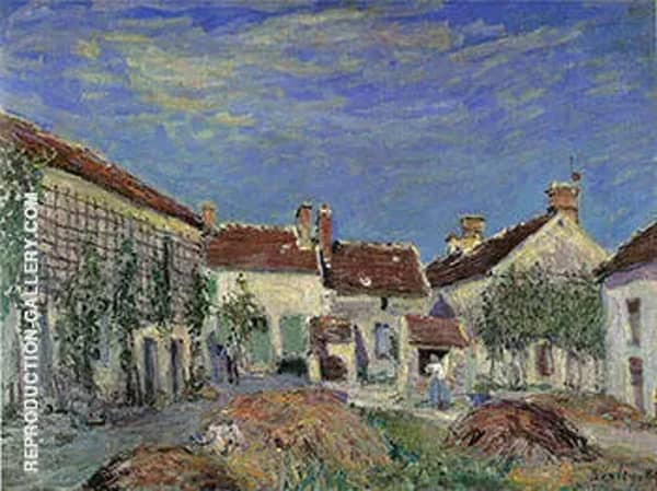 A Farmyard at Sablons 1885 by Alfred Sisley | Oil Painting Reproduction