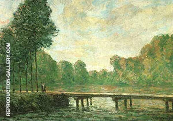 Footbridge on the Orvanne 1896 | Oil Painting Reproduction