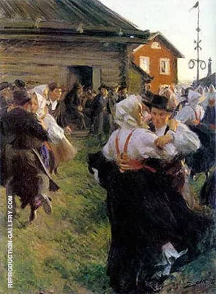 Midsummer Dance 1897 by Anders Zorn | Oil Painting Reproduction
