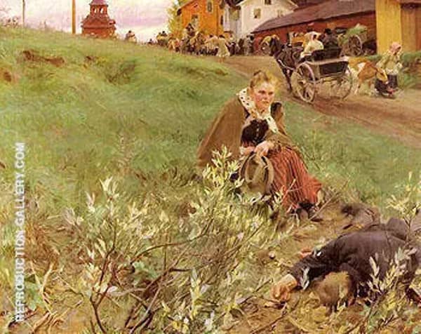 Mora Marknad The Mora Fair 1892 by Anders Zorn | Oil Painting Reproduction