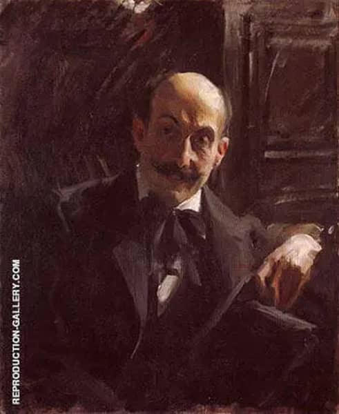 Portrait of Max Liebermann 1891 by Anders Zorn | Oil Painting Reproduction