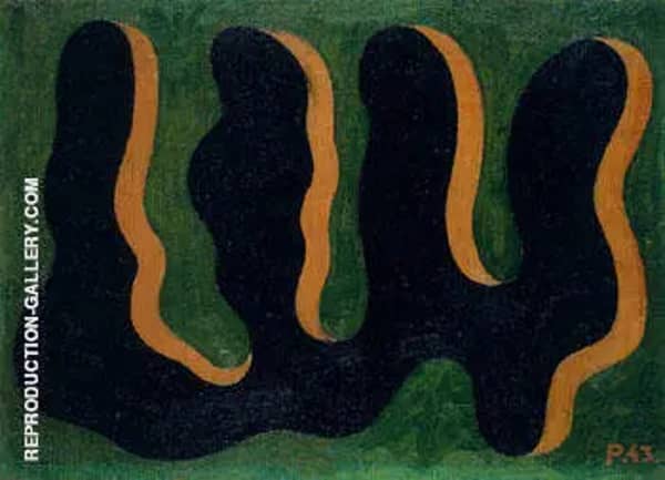 Composition 1943 by Aleksandr Rodchenko | Oil Painting Reproduction