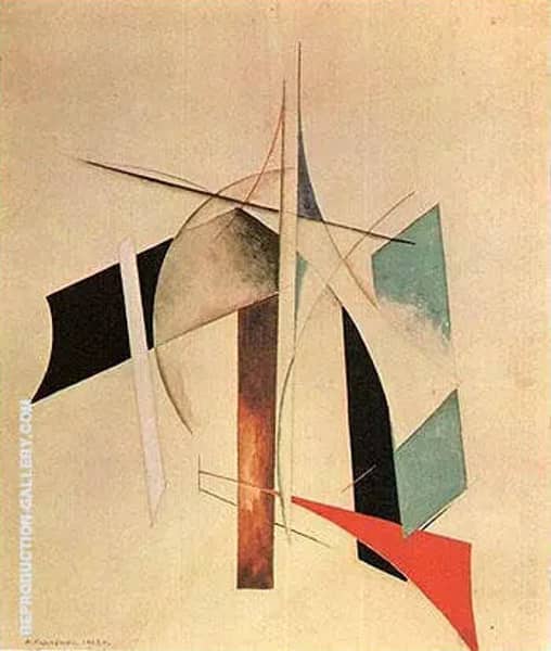Composition 1918 by Aleksandr Rodchenko | Oil Painting Reproduction