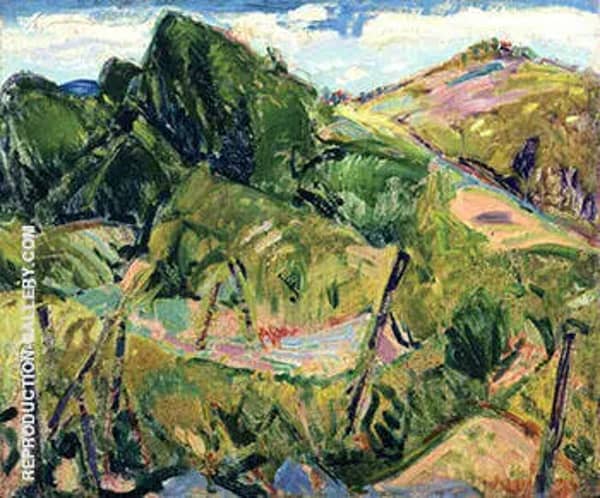 Landscape c1916 by Alfred Henry Maurer | Oil Painting Reproduction