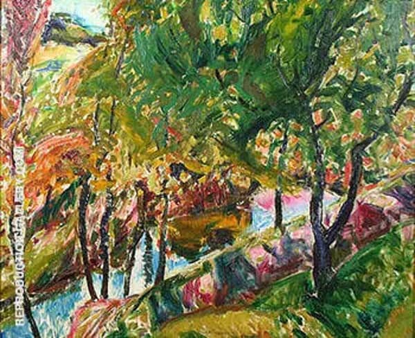Landscape c1920 by Alfred Henry Maurer | Oil Painting Reproduction