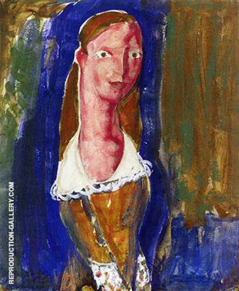 Portrait of a Girl 1923 2 | Oil Painting Reproduction