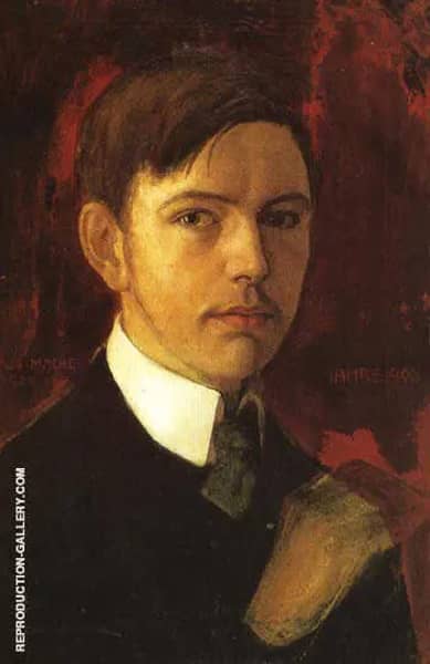 Self Portrait 1906 by August Macke | Oil Painting Reproduction