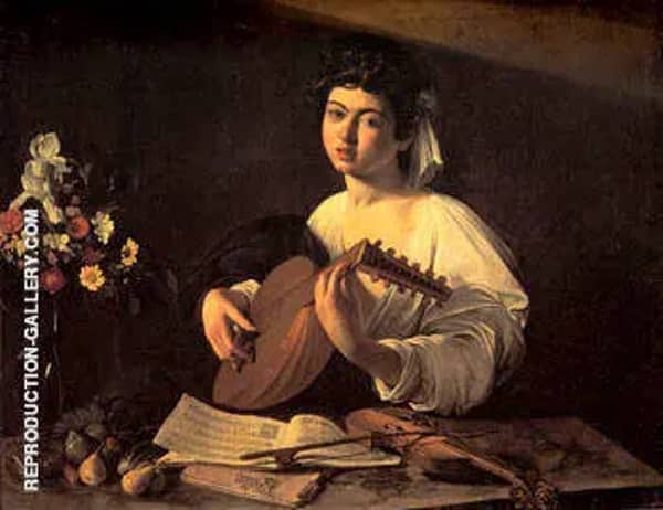 The Lute Player c1595 by Caravaggio | Oil Painting Reproduction