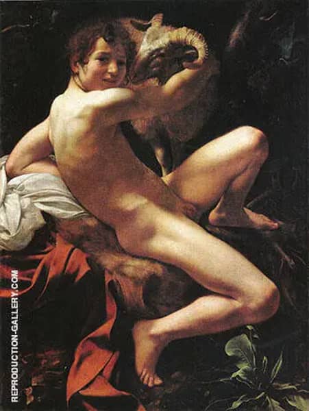 Saint John the Baptist, Youth with Ram | Oil Painting Reproduction