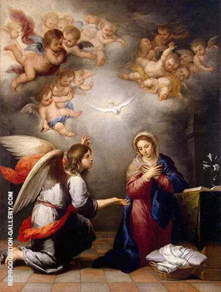 Annunciation 1660-1665 | Oil Painting Reproduction