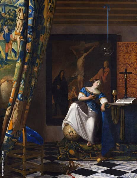 Allegory of Faith c1671 by Johannes Vermeer | Oil Painting Reproduction