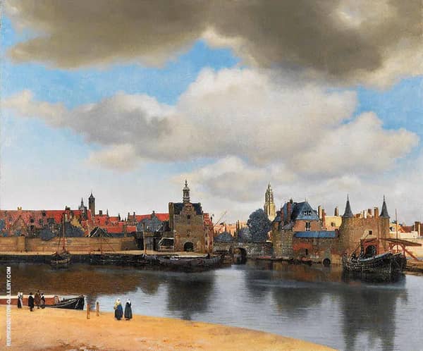 View of Delft c1660 by Johannes Vermeer | Oil Painting Reproduction