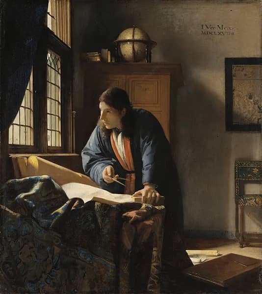 The Geographer 1669 by Johannes Vermeer | Oil Painting Reproduction