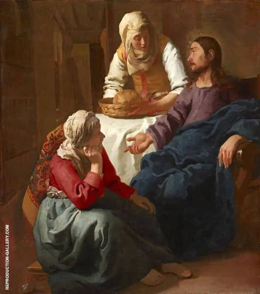 Christ in the House of Mary and Martha c1654 | Oil Painting Reproduction