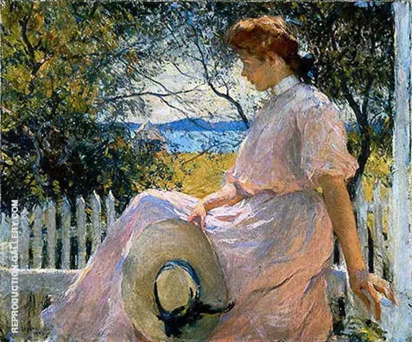 Eleanor 1907 by Frank Weston Benson | Oil Painting Reproduction