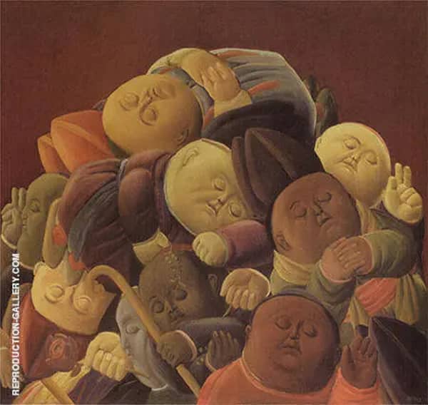 Dead Bishops 1965 by Fernando Botero | Oil Painting Reproduction