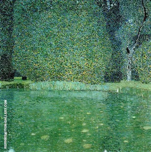 Pond at Schloss Kammer on the Attersee 1909 | Oil Painting Reproduction