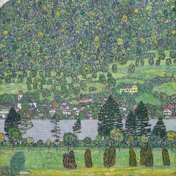 Forest Slope Unterach on the Attersee 1916 | Oil Painting Reproduction