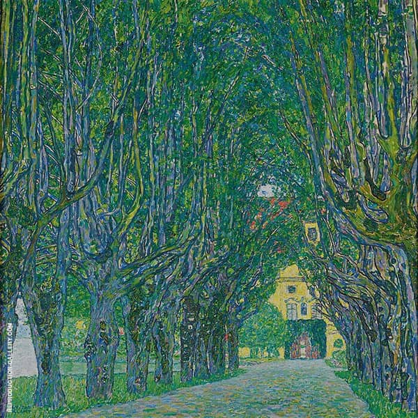 Avenue in Schloss Kammer Park 1912 | Oil Painting Reproduction