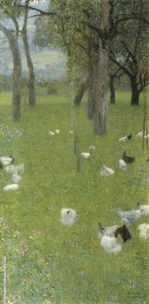 After the Rain 1898 by Gustav Klimt | Oil Painting Reproduction