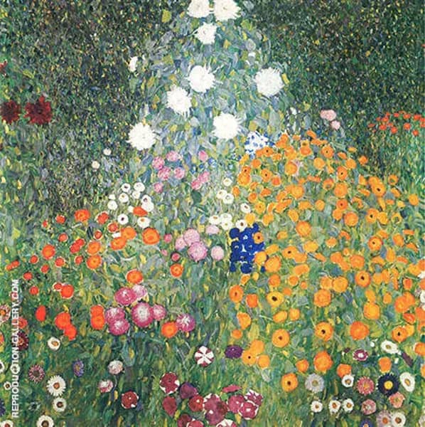 Flower Garden 1907 by Gustav Klimt | Oil Painting Reproduction