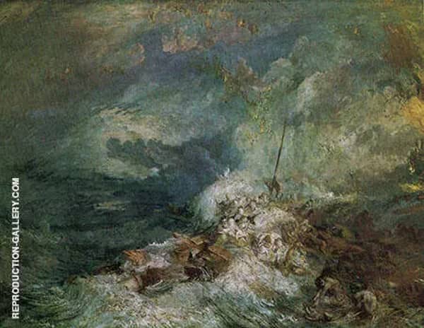 Fire at Sea by Joseph Mallord William Turner | Oil Painting Reproduction