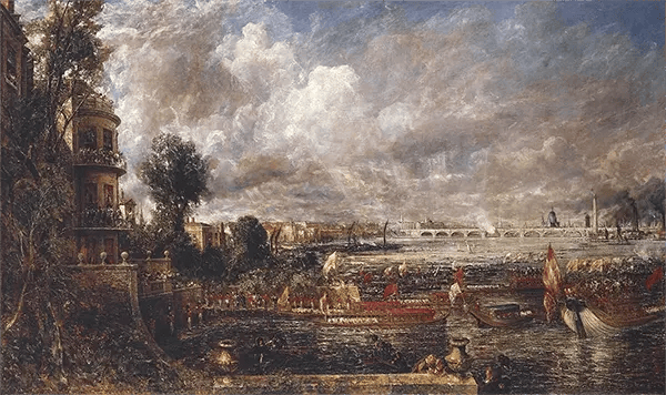 The Opening of Waterloo Bridge seen from Whitehall Stairs | Oil Painting Reproduction