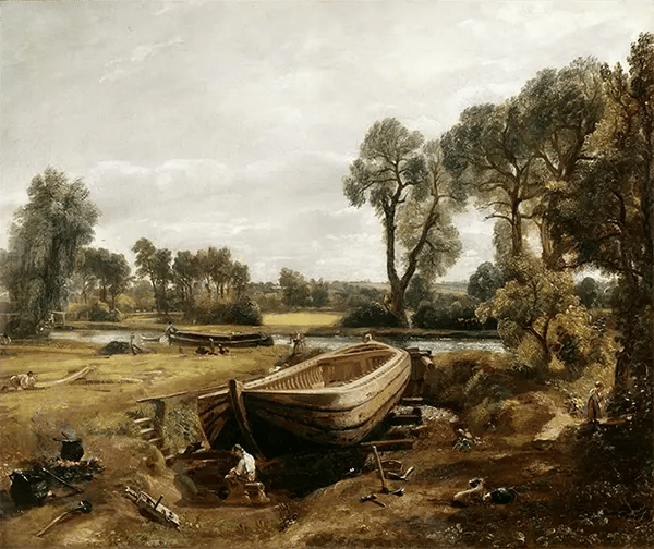 Boat Building near Flatford Mill 1815 | Oil Painting Reproduction