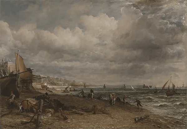 Chain Pier Brighton 1827 by John Constable | Oil Painting Reproduction