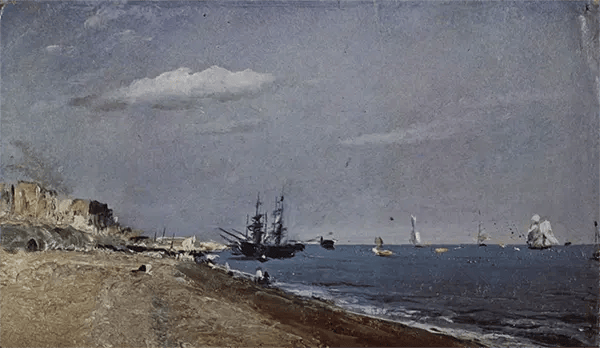Brighton Beach with colliers by John Constable | Oil Painting Reproduction