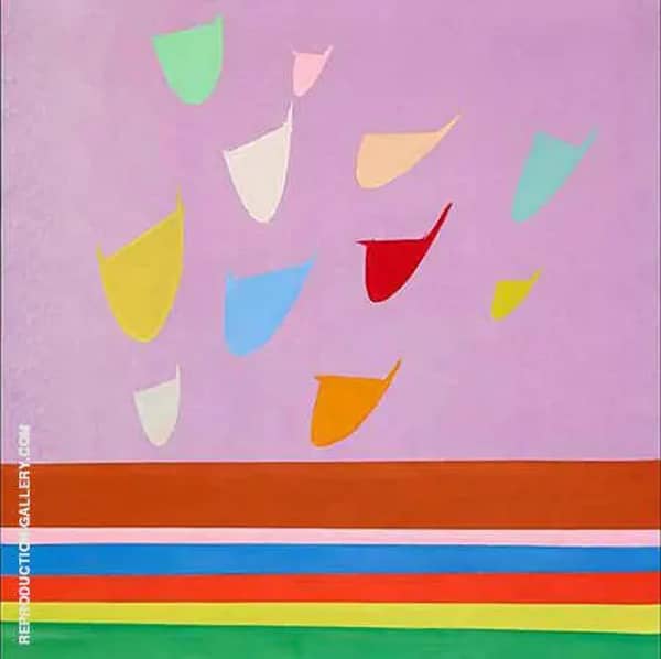 Onslaught 1969 by Jack Bush | Oil Painting Reproduction