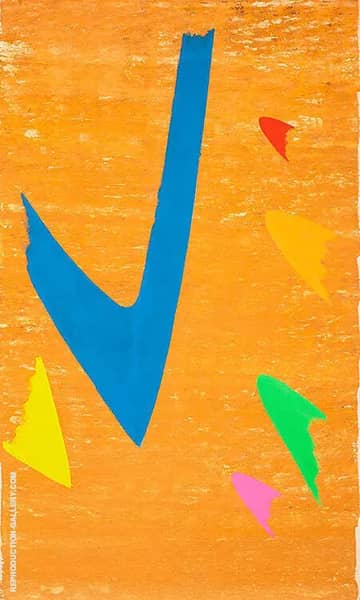 Glide 1971 by Jack Bush | Oil Painting Reproduction