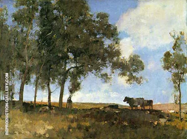 Autumn Sunshine 1883 by Arthur Walton | Oil Painting Reproduction