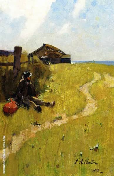 The Wayfarer by Arthur Walton | Oil Painting Reproduction