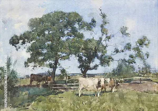Bucolic Landscape 1886 by Arthur Walton | Oil Painting Reproduction