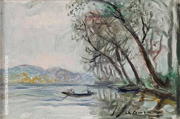 Boat on the Seine a Herblay 1945 | Oil Painting Reproduction