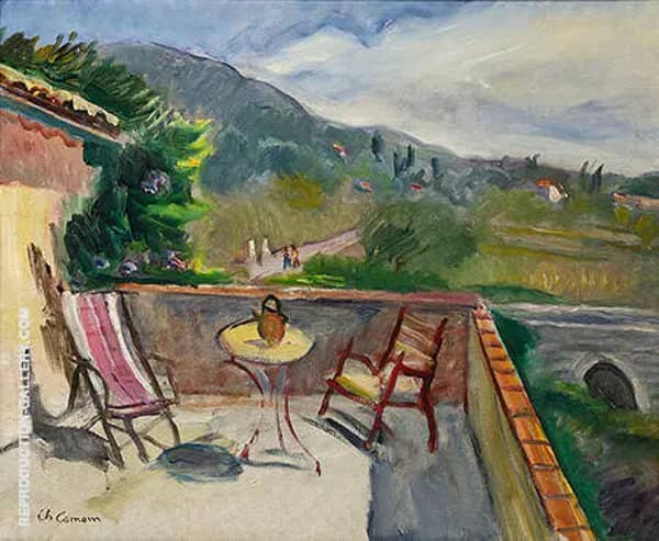 Terrace in Provence by Charles Camoin | Oil Painting Reproduction