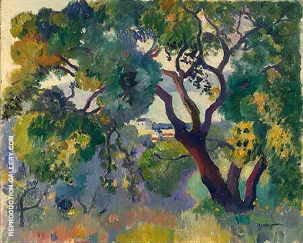 Landscape at St Tropez 1905 by Henri Manguin | Oil Painting Reproduction