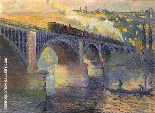 Le Pont aux Anglais Soleil Couchant 1905 | Oil Painting Reproduction