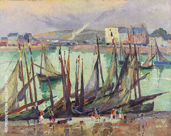 Vue du Treport by Robert Antoine Pinchon | Oil Painting Reproduction