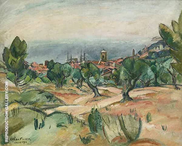 Paysage De Cassis by Emile Othon Friesz | Oil Painting Reproduction