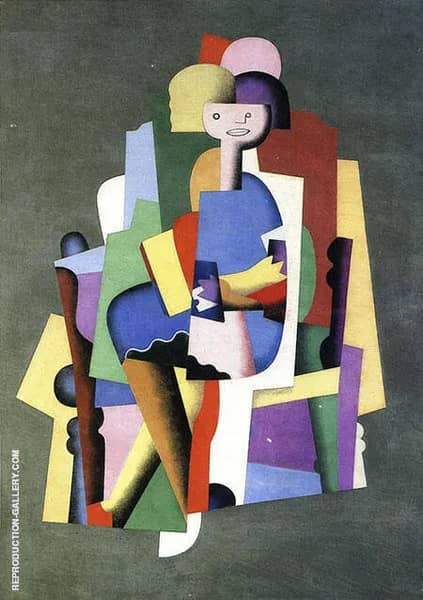 Girl Reading by Georges Valmier | Oil Painting Reproduction