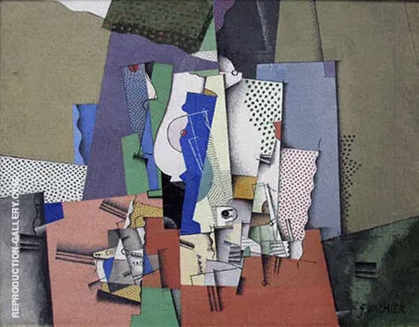 Geometrical Still Life 2 by Georges Valmier | Oil Painting Reproduction