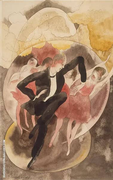 Dancer with Chorus 1918 by Charles Demuth | Oil Painting Reproduction