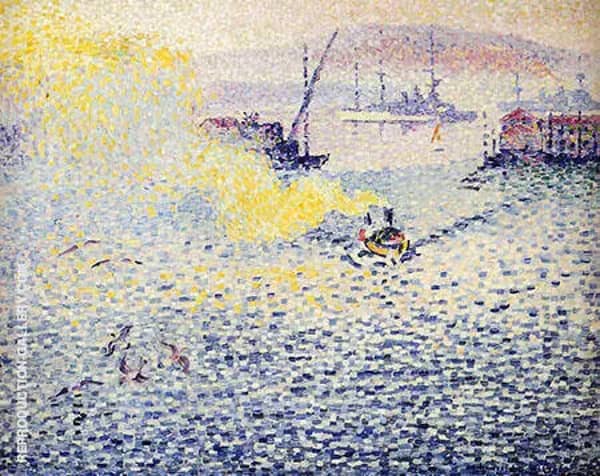 Toulon Winter Morning by Henri Edmond Cross | Oil Painting Reproduction