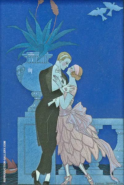 Oui! 1921 by George Barbier | Oil Painting Reproduction