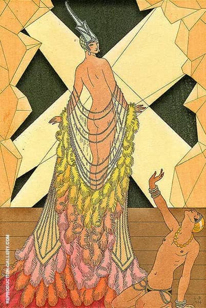 L'Orgueil Pride 1925 by George Barbier | Oil Painting Reproduction