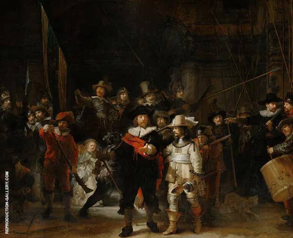 The Night Watch 1642 by Rembrandt Van Rijn | Oil Painting Reproduction